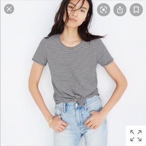 Madewell knot tshirt